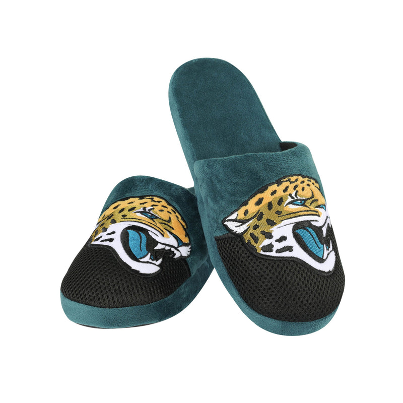Jacksonville Jaguars NFL Mens Logo Staycation Slippers