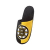 Boston Bruins NHL Mens Team Logo Staycation Slippers
