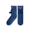 Boston Red Sox MLB Womens Cable Knit Footy Slipper Socks