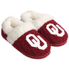 Oklahoma Sooners NCAA Womens Team Color Fur Moccasin Slippers