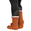 Texas Longhorns NCAA Womens Cable Knit Footy Slipper Socks
