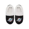 Miami Dolphins NFL Womens Fur Team Color Moccasin Slippers