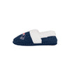 New England Patriots NFL Womens Fur Team Color Moccasin Slippers