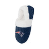 New England Patriots NFL Womens Fur Team Color Moccasin Slippers