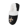 New Orleans Saints NFL Womens Fur Team Color Moccasin Slippers