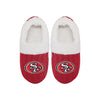 San Francisco 49ers NFL Womens Fur Team Color Moccasin Slippers