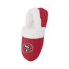 San Francisco 49ers NFL Womens Fur Team Color Moccasin Slippers