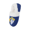 Los Angeles Rams NFL Womens Fur Team Color Moccasin Slippers