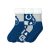 Indianapolis Colts NFL Womens Fan Footy 3 Pack Slipper Socks
