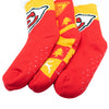 Kansas City Chiefs NFL Womens Fan Footy 3 Pack Slipper Socks