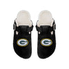 Green Bay Packers NFL Womens Fur Buckle Clog Slippers