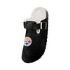 Pittsburgh Steelers NFL Womens Fur Buckle Clog Slippers