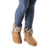 Baltimore Ravens NFL Womens Cheetah Fur Boots