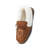 Chicago Bears NFL Womens Tan Moccasin Slippers