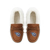 Tennessee Titans NFL Womens Tan Moccasin Slippers