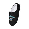 Miami Dolphins NFL Womens Sherpa Lined Memory Foam Slippers