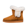 Chicago Bears NFL Womens White Fur Boots