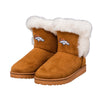 Denver Broncos NFL Womens White Fur Boots