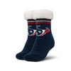 Houston Texans NFL Womens Stripe Logo Tall Footy Slipper Socks
