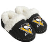 Pittsburgh Penguins NHL Womens Team Color Fur Moccasin Slippers