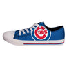 Chicago Cubs MLB Mens Low Top Big Logo Canvas Shoes