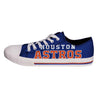 Houston Astros MLB Mens Low Top Big Logo Canvas Shoes