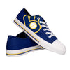 Milwaukee Brewers MLB Mens Low Top Big Logo Canvas Shoes