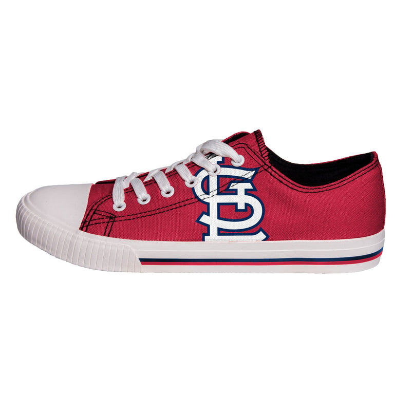 St Louis Cardinals MLB Mens Low Top Big Logo Canvas Shoes