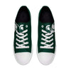 Michigan State Spartans NCAA Mens Low Top Big Logo Canvas Shoes