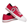 Ohio State Buckeyes NCAA Mens Low Top Big Logo Canvas Shoes