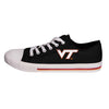 Virginia Tech Hokies NCAA Mens Low Top Big Logo Canvas Shoes