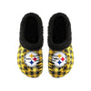 Pittsburgh Steelers NFL Mens Sherpa Lined Buffalo Check Clog