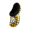 Pittsburgh Steelers NFL Mens Sherpa Lined Buffalo Check Clog