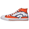 Denver Broncos NFL Mens High Top Big Logo Canvas Shoes
