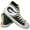 Green Bay Packers NFL Mens High Top Big Logo Canvas Shoes