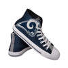 Los Angeles Rams Mens NFL High Top Big Logo Canvas Shoes