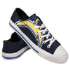Los Angeles Chargers NFL Mens Low Top Big Logo Canvas Shoes