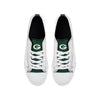 Green Bay Packers NFL Mens Low Top White Canvas Shoes