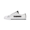Las Vegas Raiders NFL Mens Low Top White Canvas Shoes