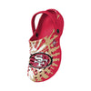 San Francisco 49ers NFL Mens Tie-Dye Clog With Strap