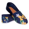 Michigan Wolverines NCAA Womens Floral Canvas Shoes