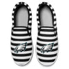 Philadelphia Eagles NFL Womens Striped Slip-On Canvas Shoes