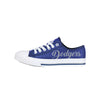 Los Angeles Dodgers MLB Womens Color Glitter Canvas Shoes
