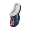Boston Red Sox MLB Womens Sherpa Lined Glitter Clog