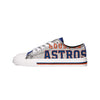 Houston Astros MLB Womens Glitter Low Top Canvas Shoes