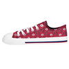 Los Angeles Angels MLB Womens Low Top Repeat Print Canvas Shoes