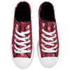 Los Angeles Angels MLB Womens Low Top Repeat Print Canvas Shoes