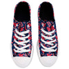 Boston Red Sox MLB Womens Low Top Repeat Print Canvas Shoes
