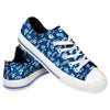 Los Angeles Dodgers MLB Womens Low Top Repeat Print Canvas Shoes