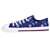 Texas Rangers MLB Womens Low Top Repeat Print Canvas Shoes